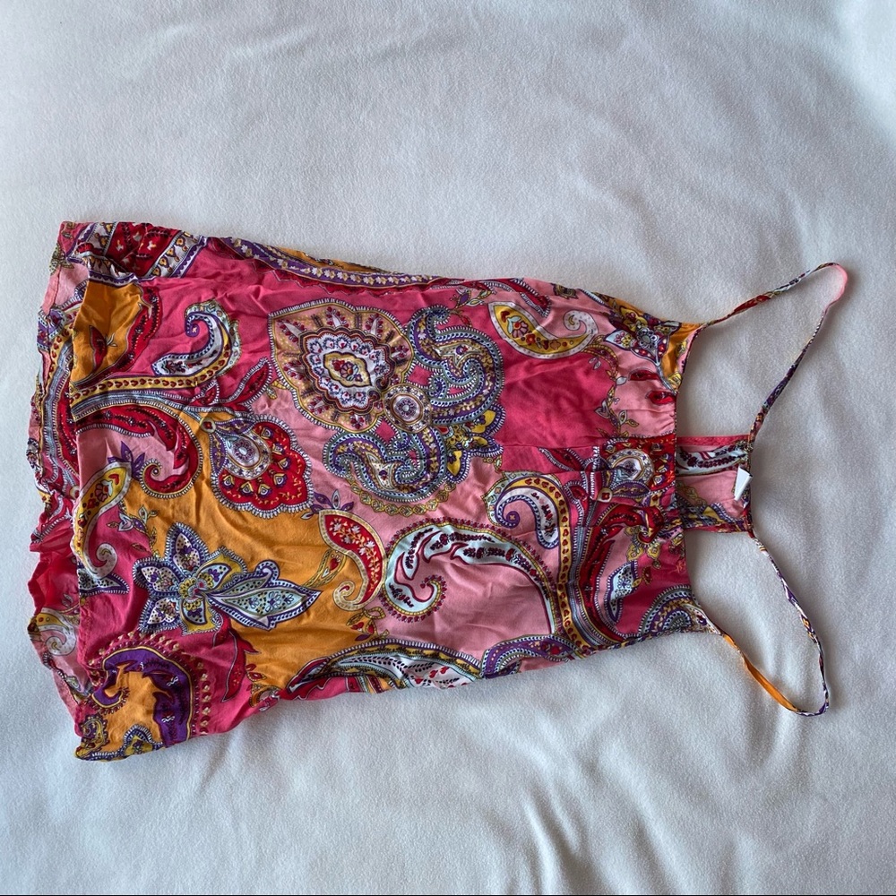 Old Navy paisley patterned tank top